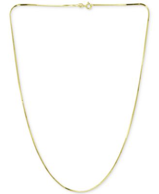 Колье Giani Bernini Square Snake Link 16" из стерлингового серебра с позолотой 18k