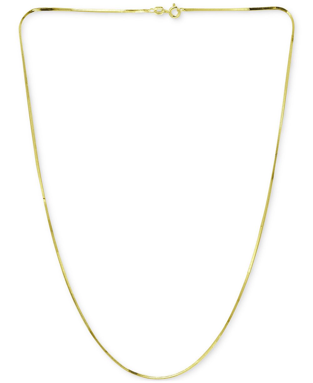 Giani Bernini Ожерелье-цепочка Square Snake Link 18" из 18k Gold-Plated Sterling Silver