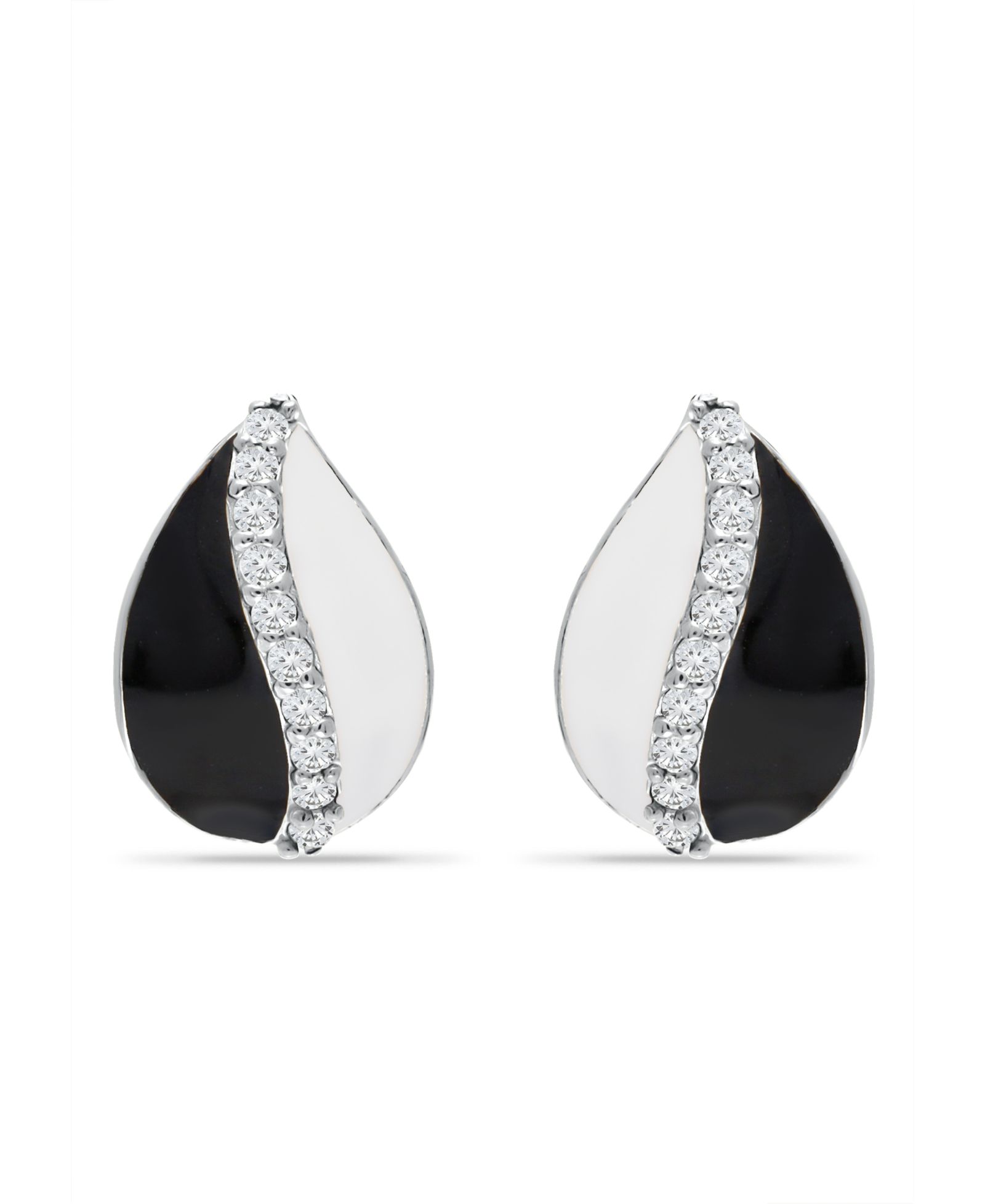 Серьги-кольца Giani Bernini Cubic Teardrop Huggie Hoop из стерлингового серебра или 18K Gold over Silver