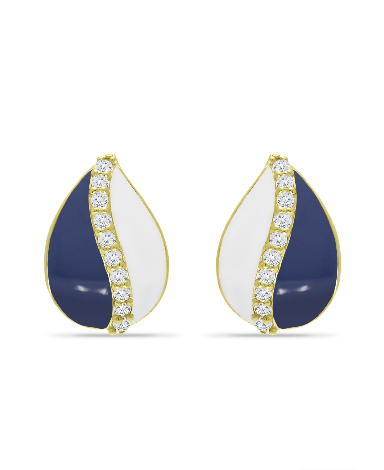 Giani Bernini Cubic Teardrop Huggie Hoop Earrings, Sterling Silver or 18K Gold over Silver