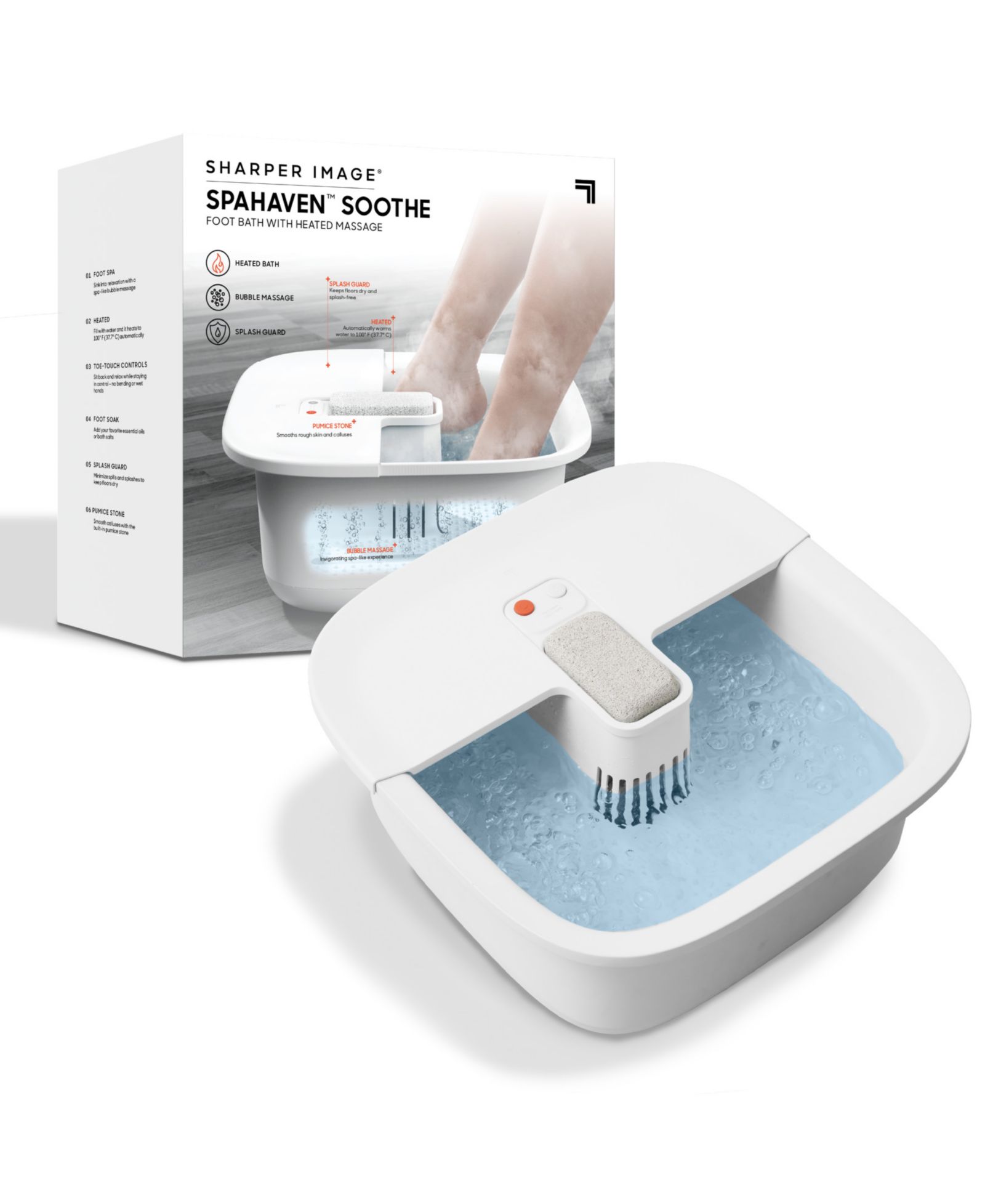 Sharper Image Spahaven Soothe Heated Foot Bath