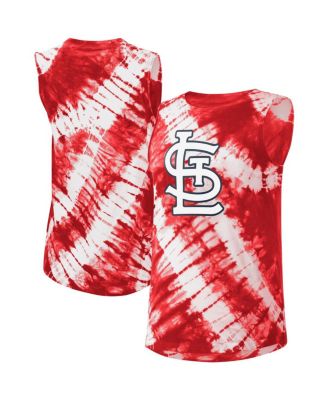 Женский топ Touch Red St. Louis Cardinals Money Ball Tie-Dye