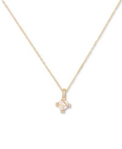 Колье-подвеска Kate Spade New York Pavé & Square Cubic Zirconia