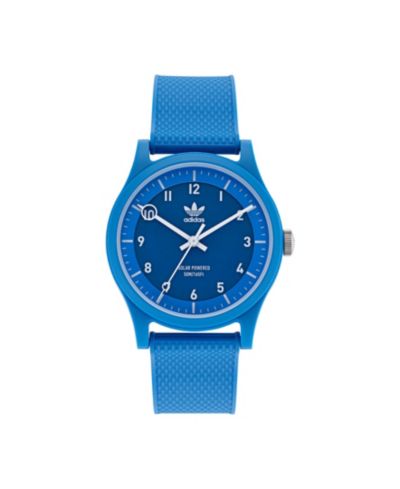 adidas Unisex Solar Project One Blue Resin Strap Watch 39mm
