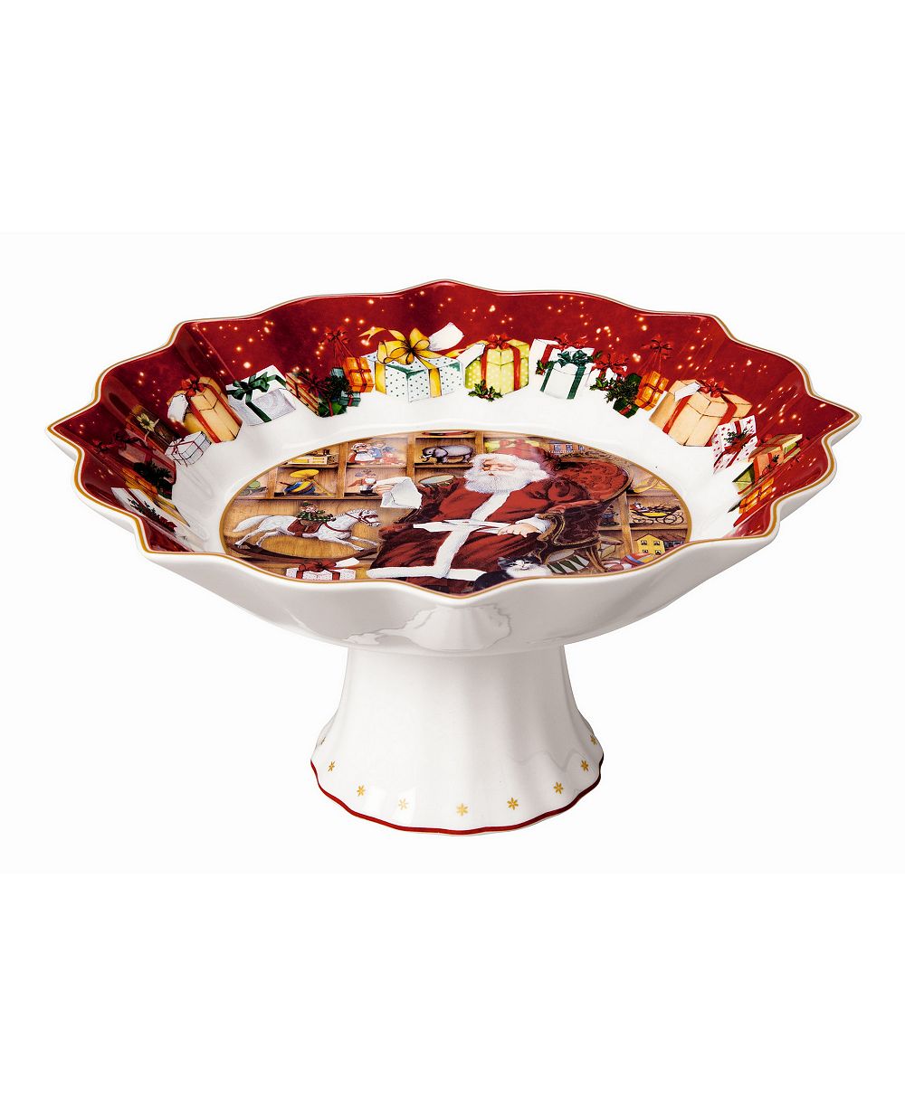 Чаша на ножке Villeroy & Boch Toys Fantasy Santa Reads Wish List Footed Bowl