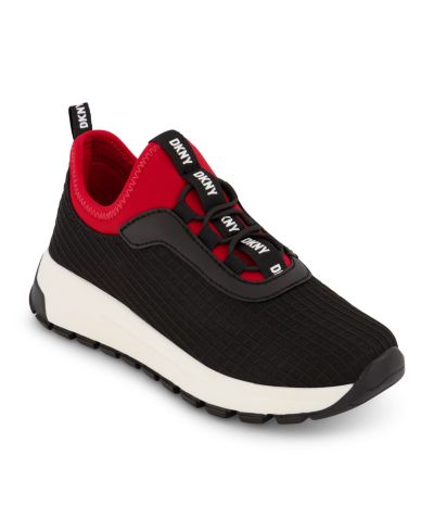 DKNY Big Boys Dillan Lightweight Elastic Lace Up Sneakers