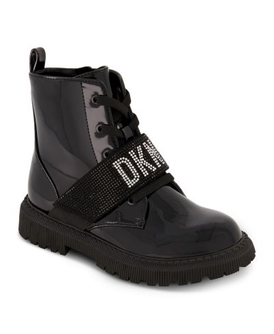 Детские ботинки DKNY с эластичным ремешком и логотипом