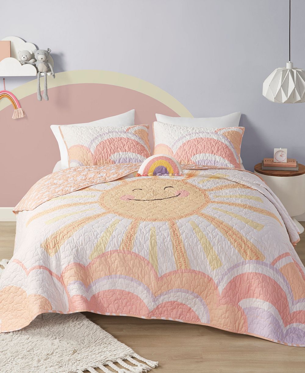 Intelligent Design Dawn Sunshine 3-Pc. Coverlet Set, Twin