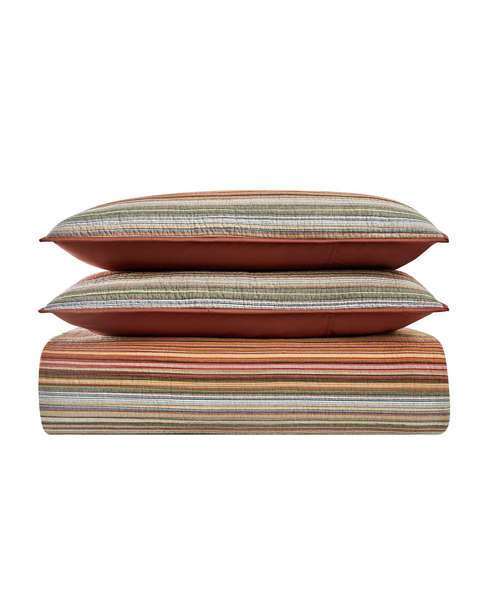 Brooklyn Loom набор из 3 стеганых покрывал Sunset Stripe, King