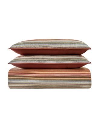 Brooklyn Loom набор из 3 стеганых покрывал Sunset Stripe, King