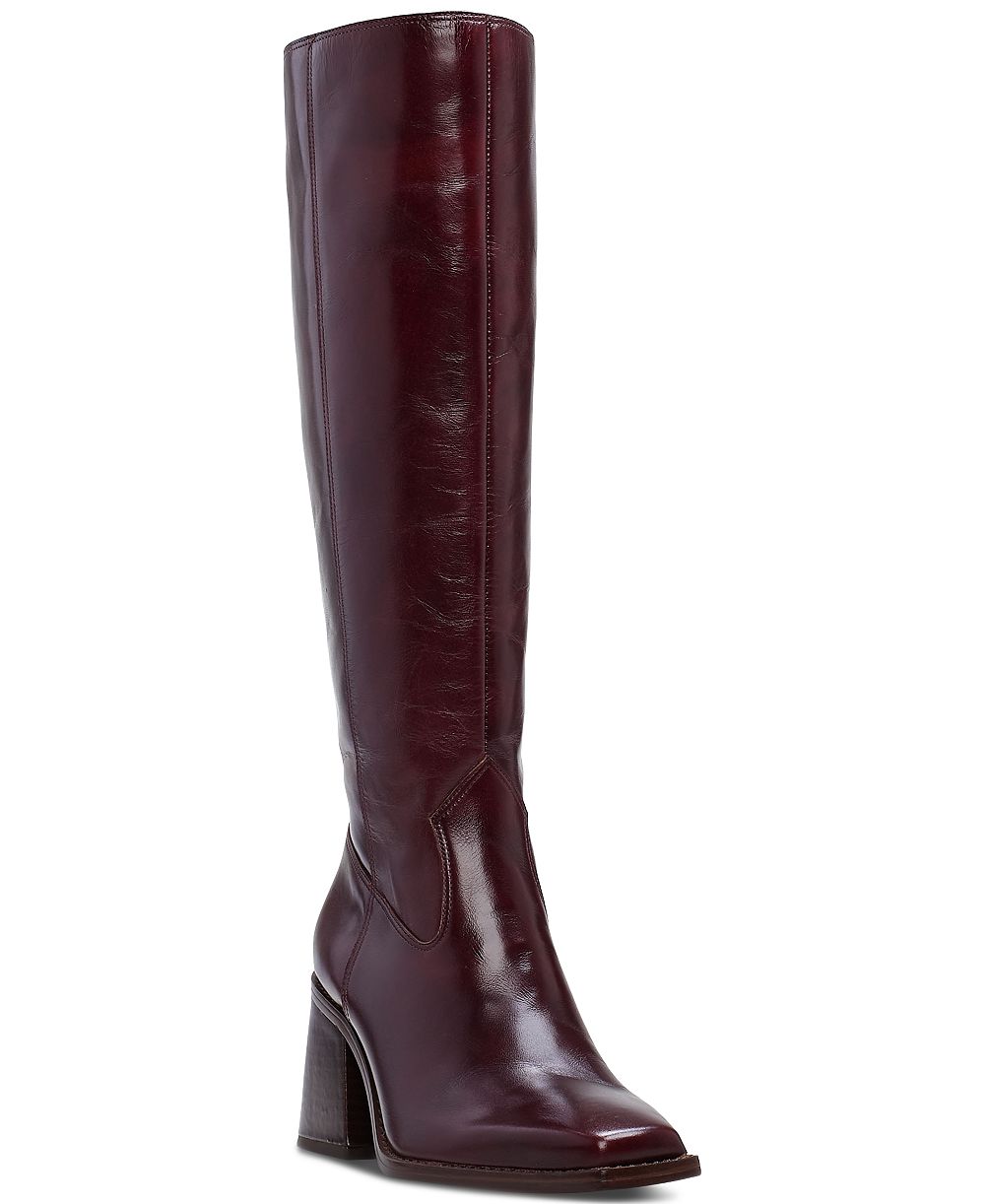 Женские сапоги Vince Camuto Sangeti Snip-Toe Block-Heel Knee-High