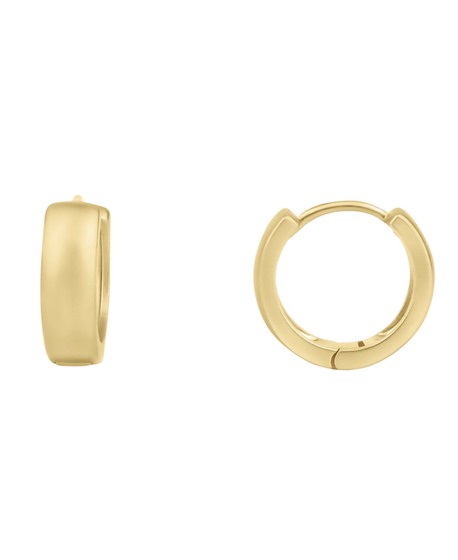 And Now This Warm Brushed Finished Hinged Hoop Earring