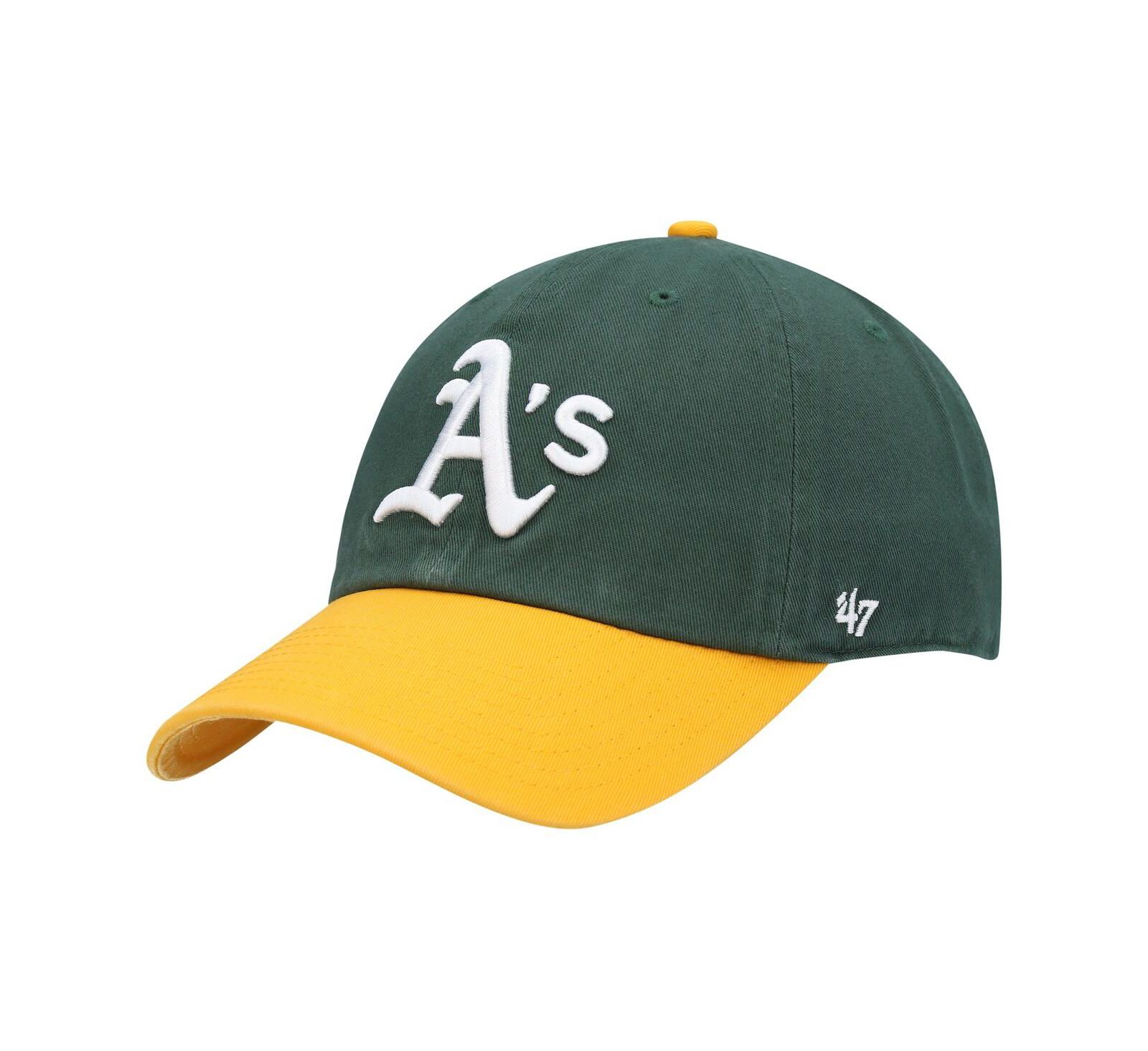 Men's '47 Brand Green, Gold Oakland Athletics Clean Up Adjustable Hat