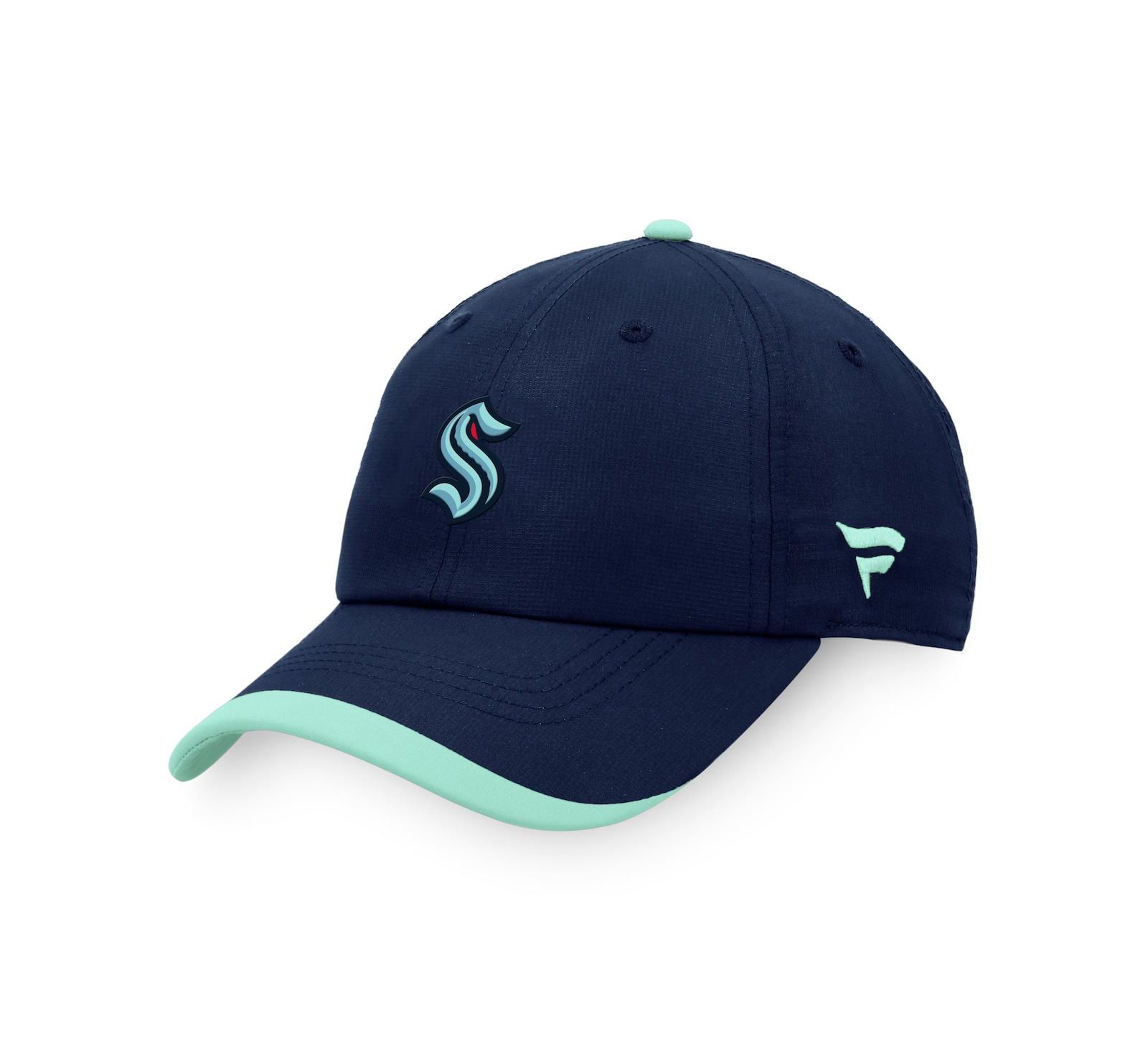 Men's Fanatics Deep Sea Blue Seattle Kraken Authentic Pro Rink Pinnacle Adjustable Hat
