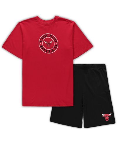 Мужской комплект для сна Concepts Sport: футболка и шорты Chicago Bulls, красный/черный