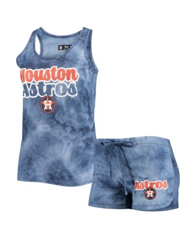 Женский комплект Concepts Sport Navy Houston Astros Billboard Racerback Tank Top и Shorts