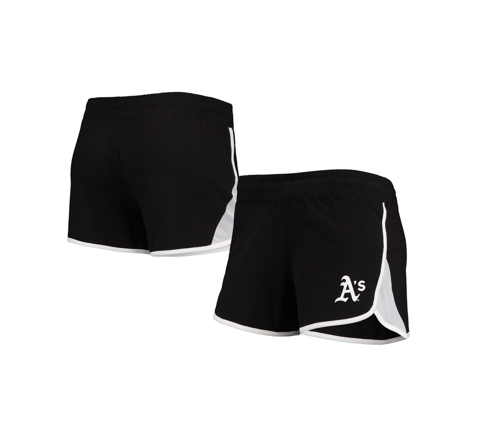 Женские шорты New Era из французского терри, Oakland Athletics, черные