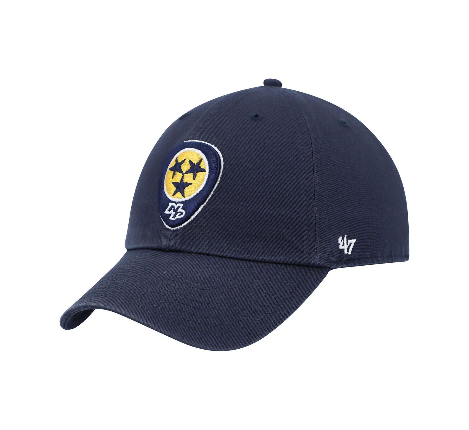 Мужская кепка '47 Navy Nashville Predators Logo Clean Up Adjustable