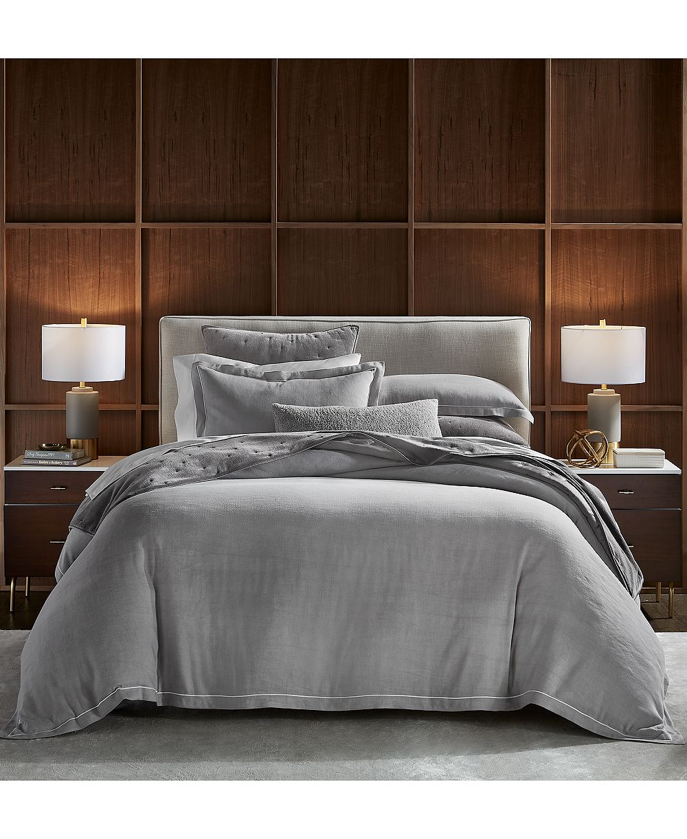 Hotel Collection комплект пододеяльников из льна и модала 3 шт., Full/Queen
