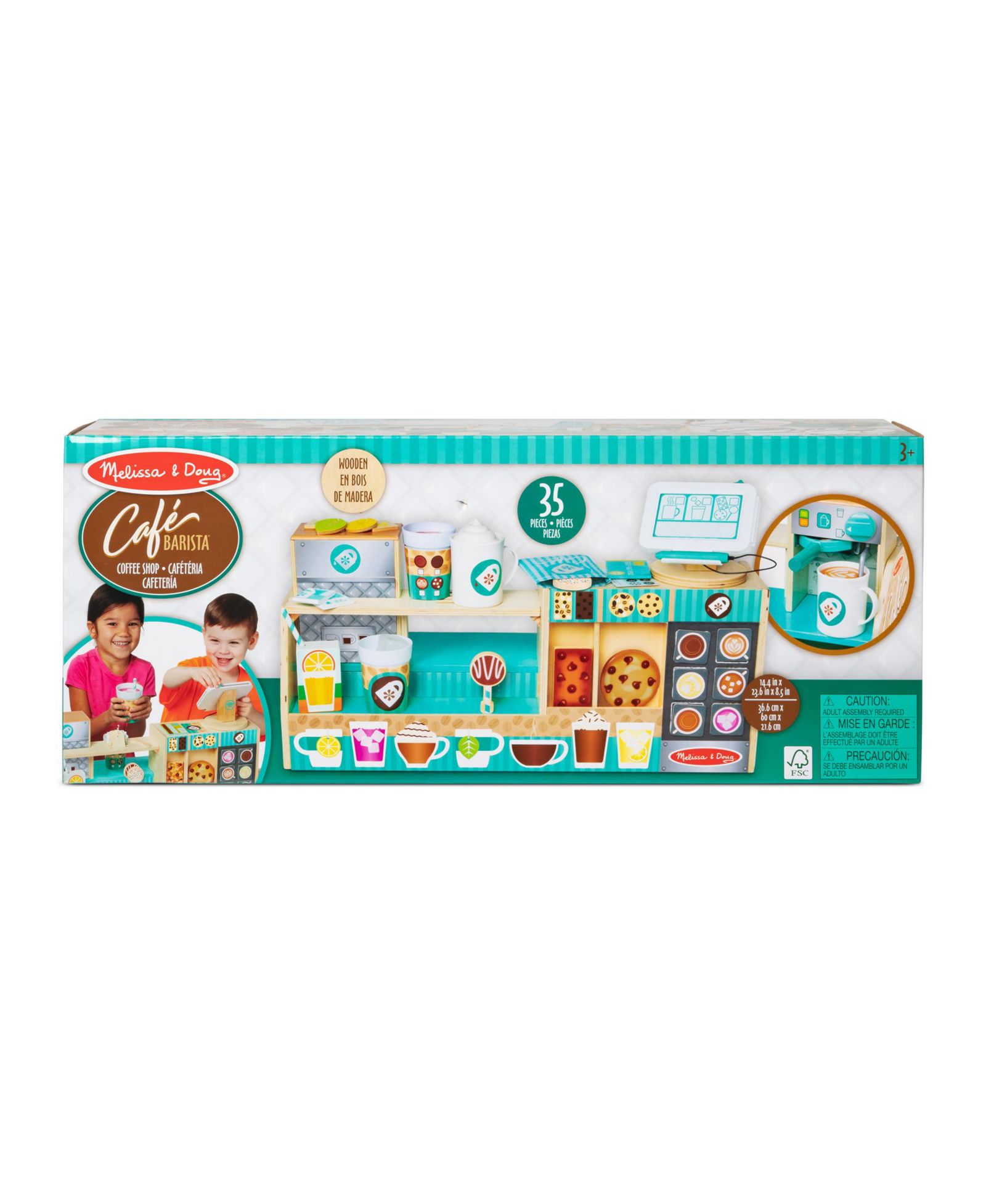 Melissa and Doug деревянный набор кафе Бариста, 35 предметов