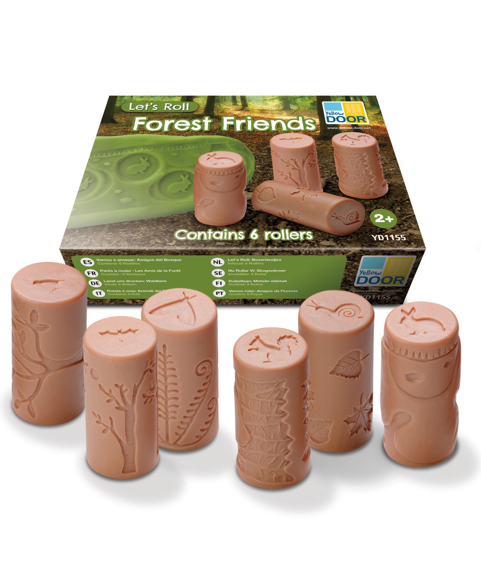 Набор роллеров Yellow Door Let's Roll Forest Friends, 6 шт.
