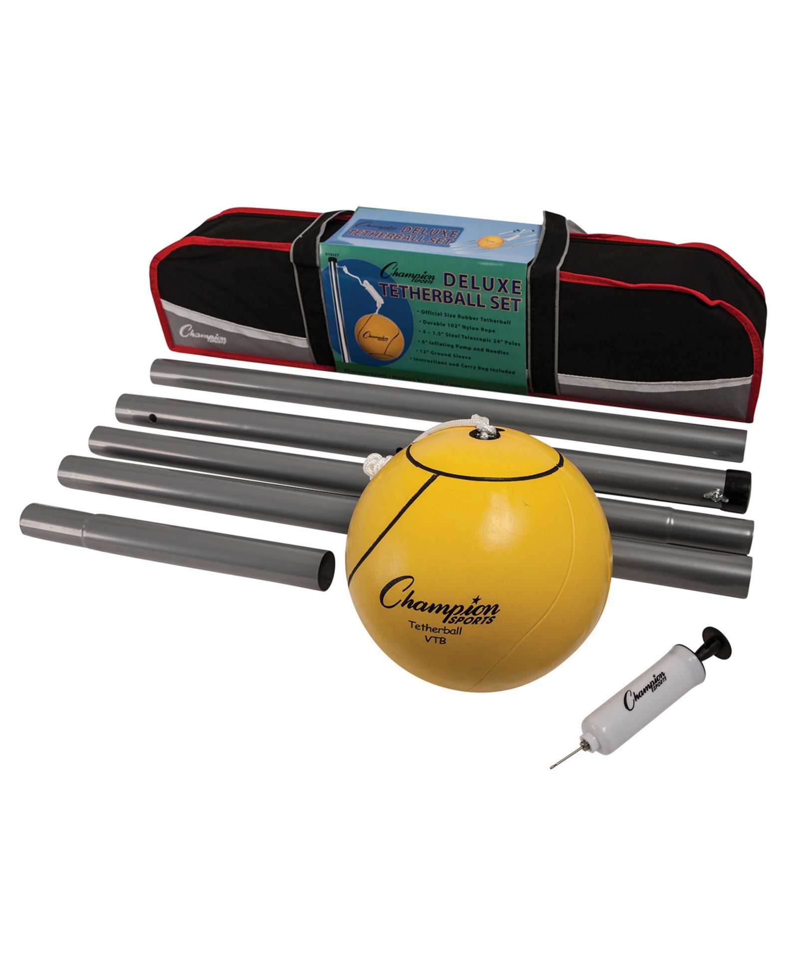 Набор для игры в тешер-бол Champion Sports Deluxe Tether Ball Set, 10 Piece