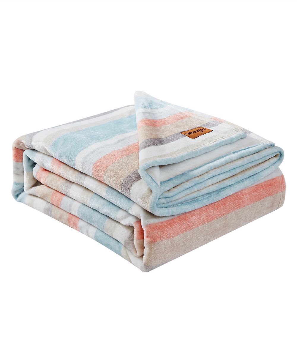Мягкое плюшевое одеяло Wrangler Glen Canyon Stripe, Twin
