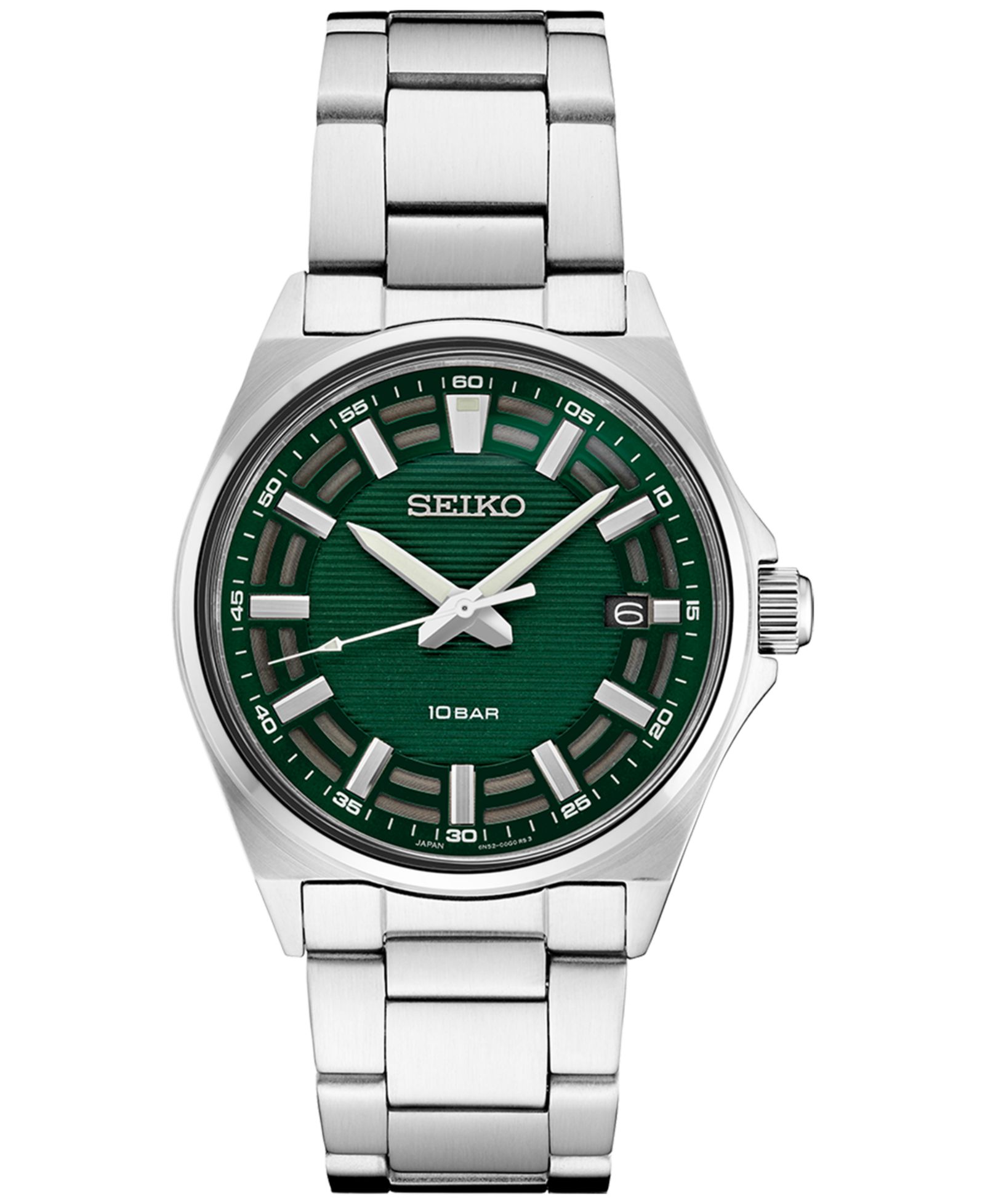Seiko Men's Analog Essentials Stainless Steel Bracelet Watch 40mm