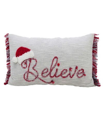 Декоративная подушка Vibhsa Believe Christmas, 14" x 24"