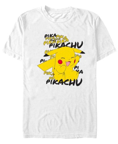 Мужская футболка Pokemon Pikachu Cracks a Joke с коротким рукавом