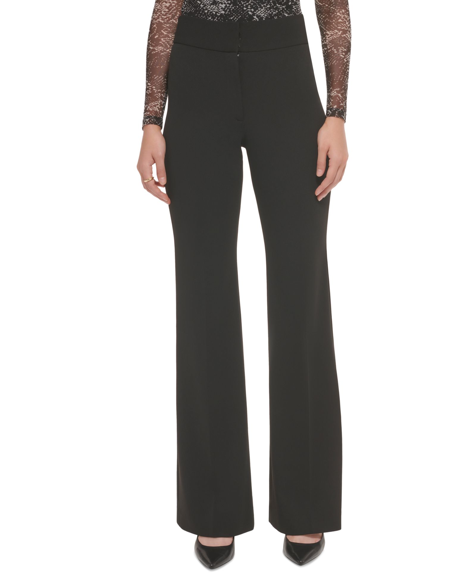 Брюки DKNY Polished High-Waist Wide-Leg