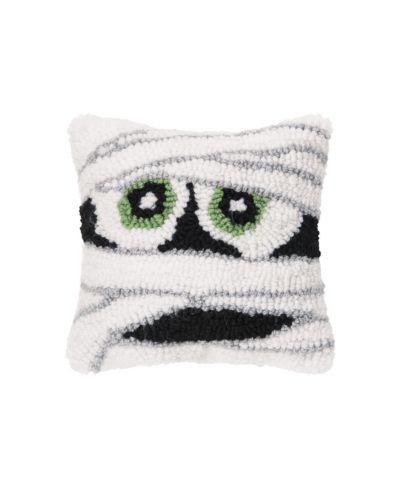 Маленькая декоративная подушка Mummy Face 8" x 8" для Хэллоуина