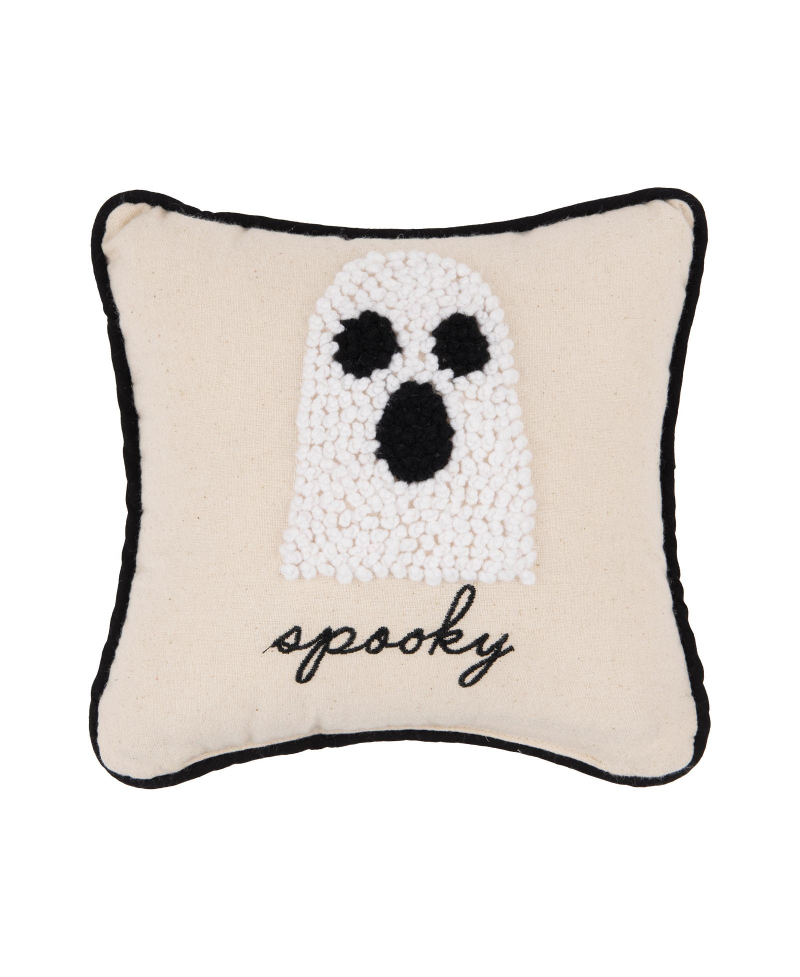 C&F Home Halloween Ghost French Knot Декоративная подушка Petite, 8" x 8