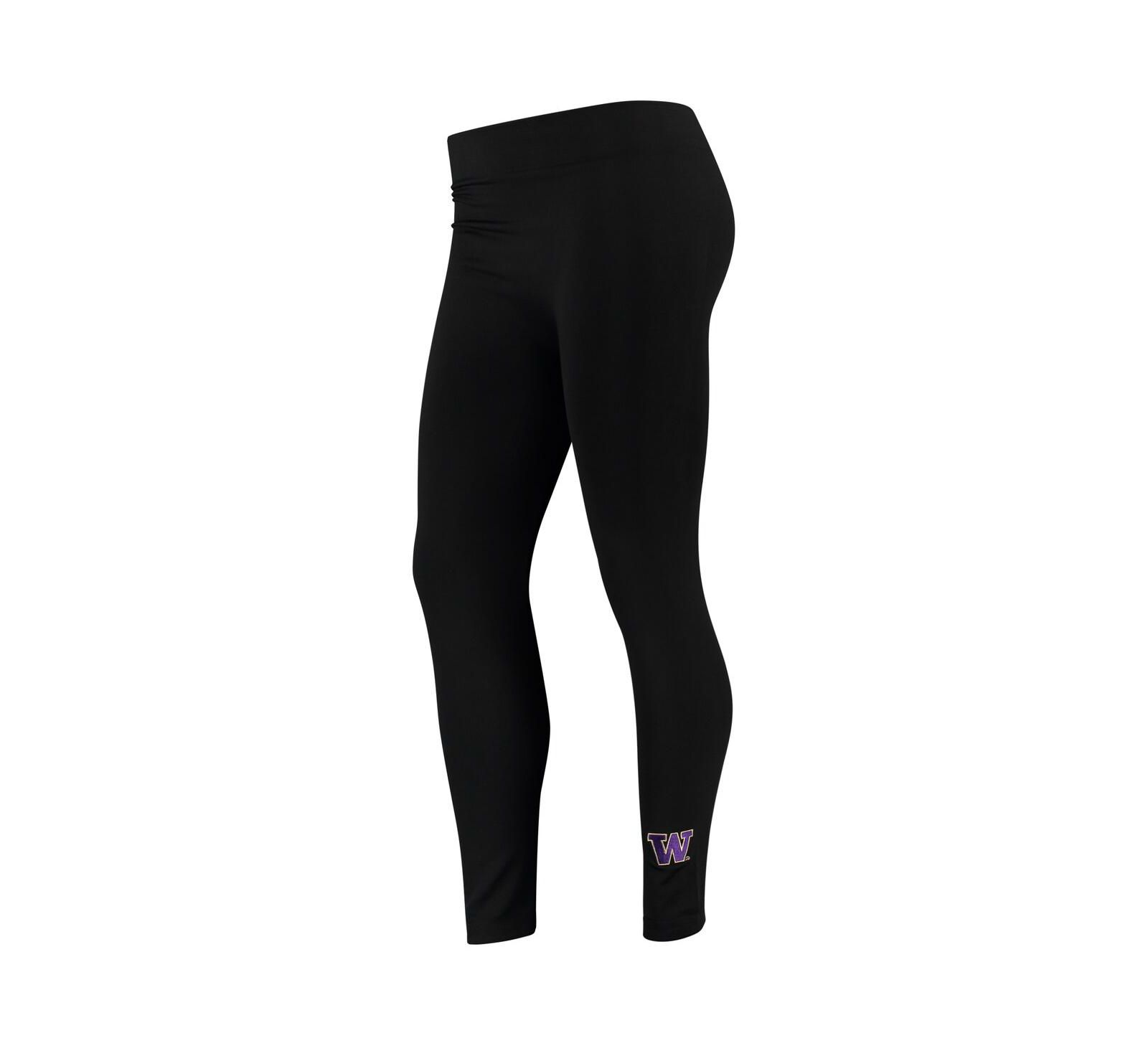 Женские леггинсы ZooZatz Washington Huskies флис, черные