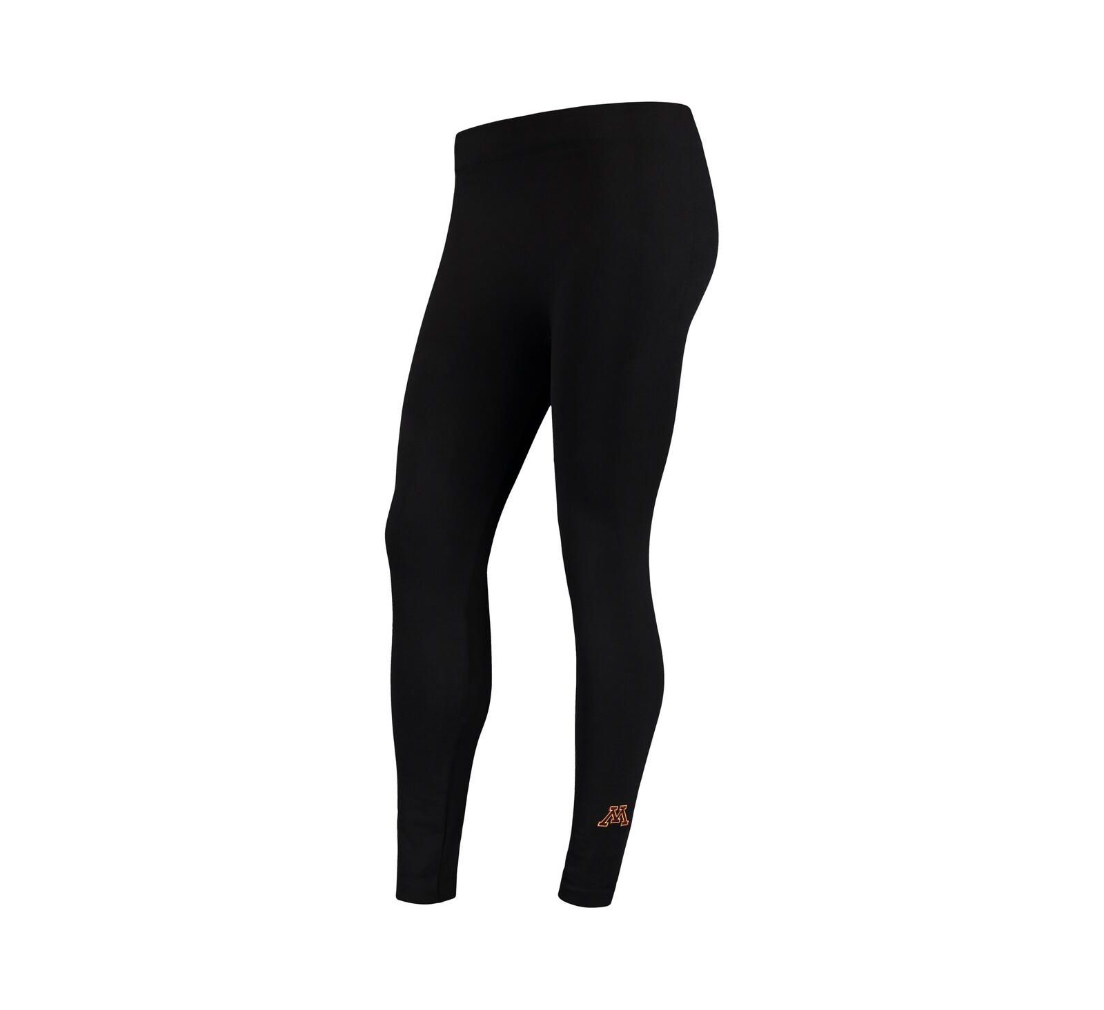 Women's ZooZatz Black Minnesota Golden Gophers Fleece Leggings