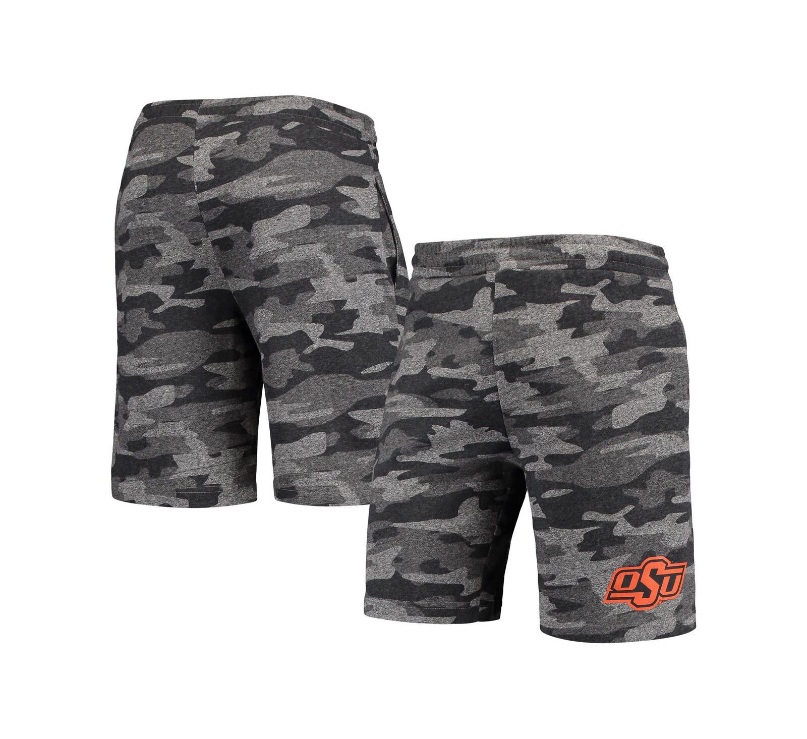 Men's Concepts Sport Charcoal, Gray Oklahoma State Cowboys Camo Backup Terry Jam Lounge Shorts