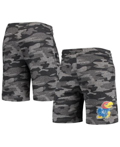 Мужские шорты Concepts Sport Charcoal, Gray Kansas Jayhawks Camo Terry Jam Lounge