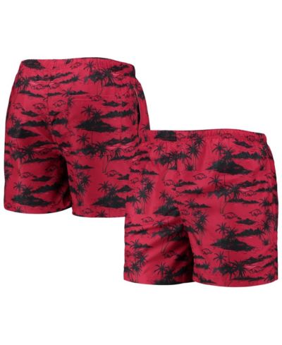 Мужские плавательные шорты FOCO Cardinal Arkansas Razorbacks Island Palm