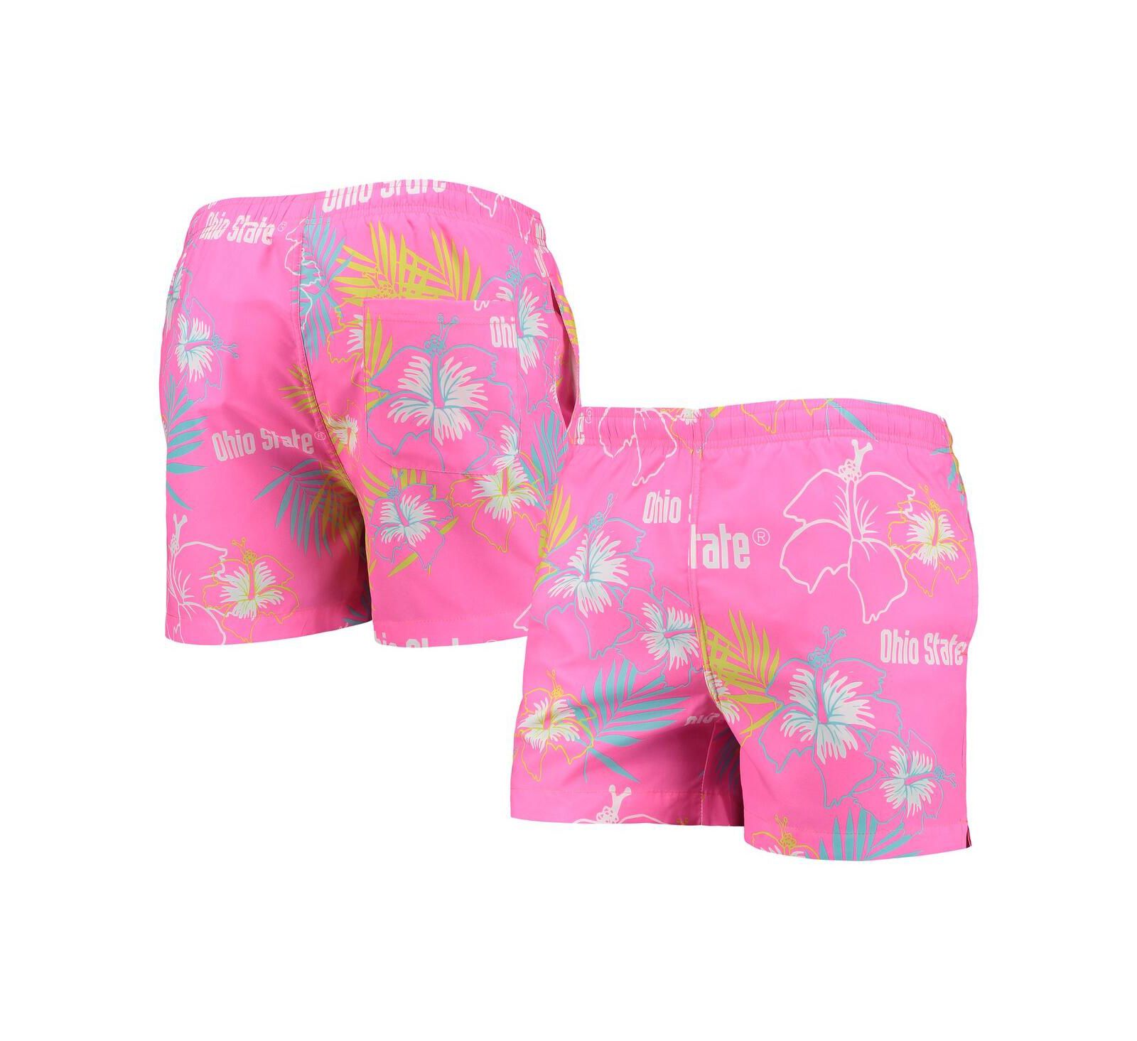 Плавки FOCO Men's Pink Ohio State Buckeyes Neon Floral