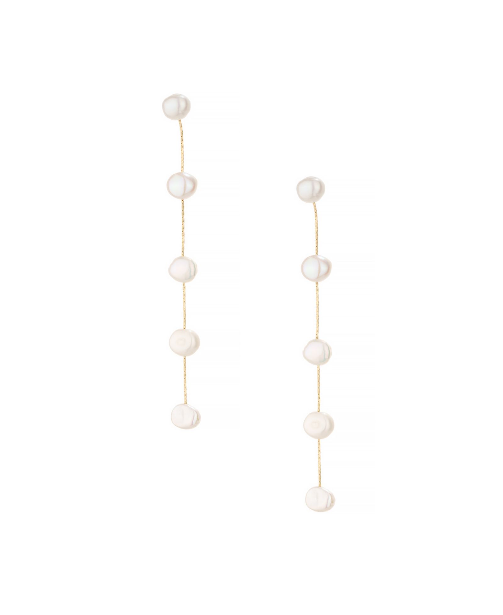 ETTIKA Imitation Pearls Earrings Dripping in 18K Gold Plating