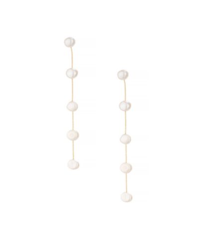 ETTIKA Imitation Pearls Earrings Dripping in 18K Gold Plating