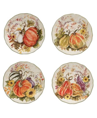 Harvest Morning Dessert Plates, Set of 4