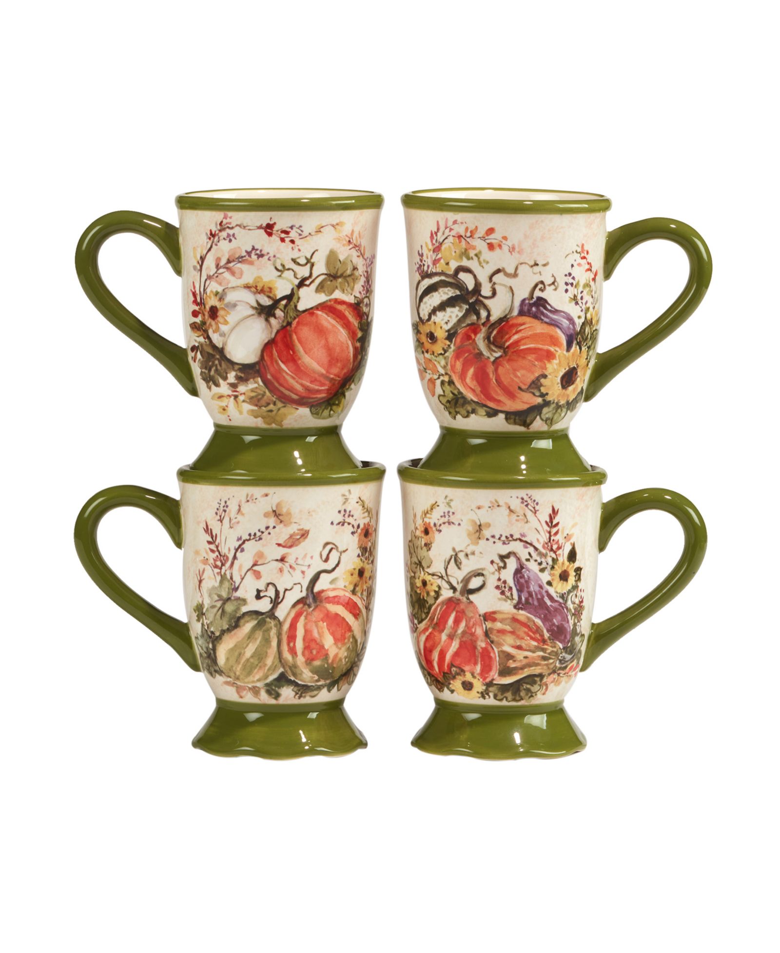 Harvest Morning Mugs, Set of 4