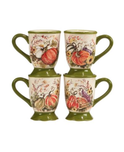 Harvest Morning Mugs, Set of 4