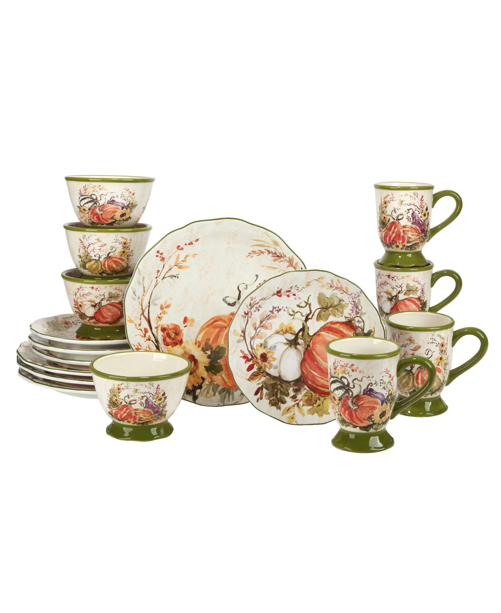 Harvest Morning 16 Pc. Dinnerware Set, Service for 4