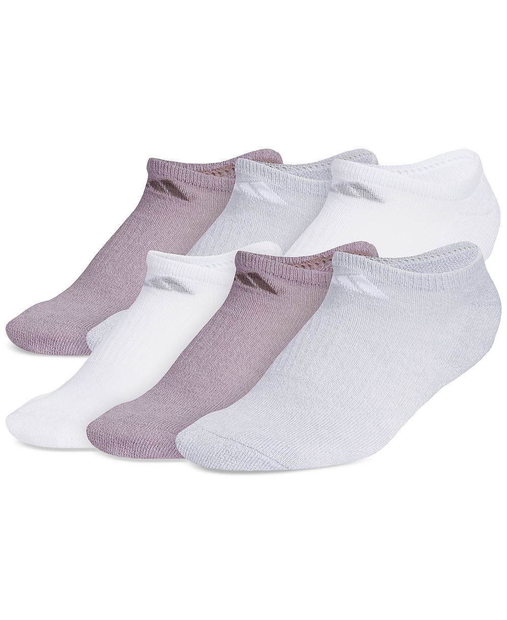 Adidas Women's 6-Pk. Athletic Cushioned No-Show Socks