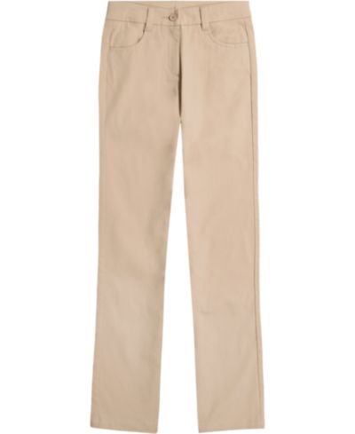 Nautica Big Girls Uniform High Waisted 4-Pocket Bootcut Pants