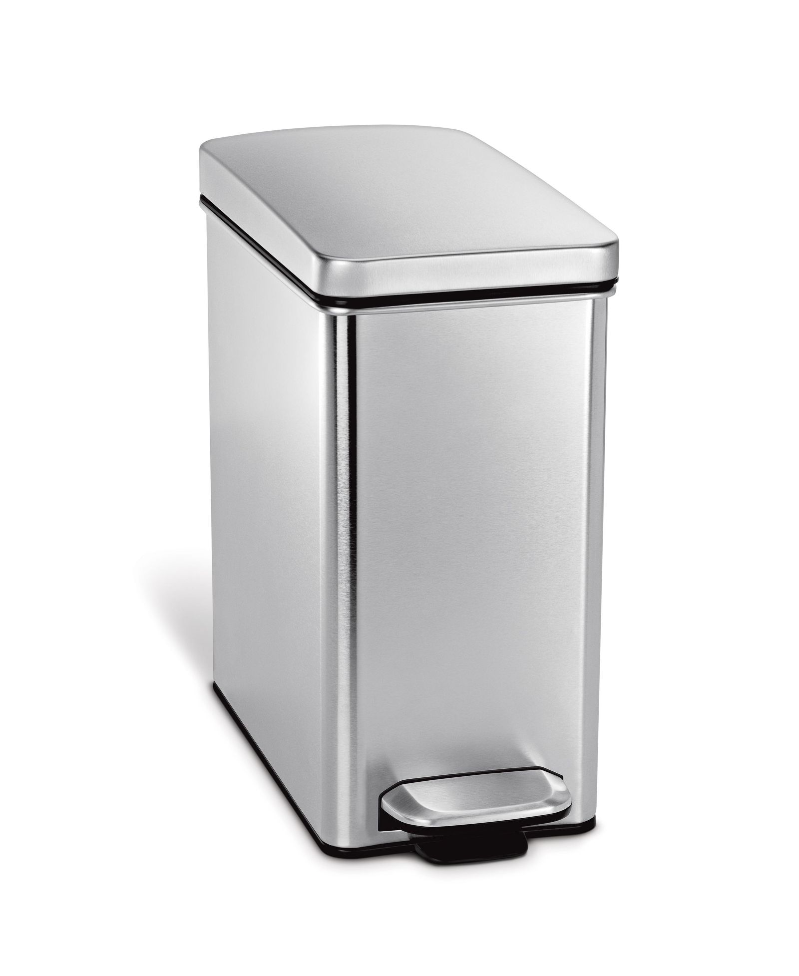 Simplehuman 10 Liter Profile Step Bathroom Trash Can with Soft-Close Lid