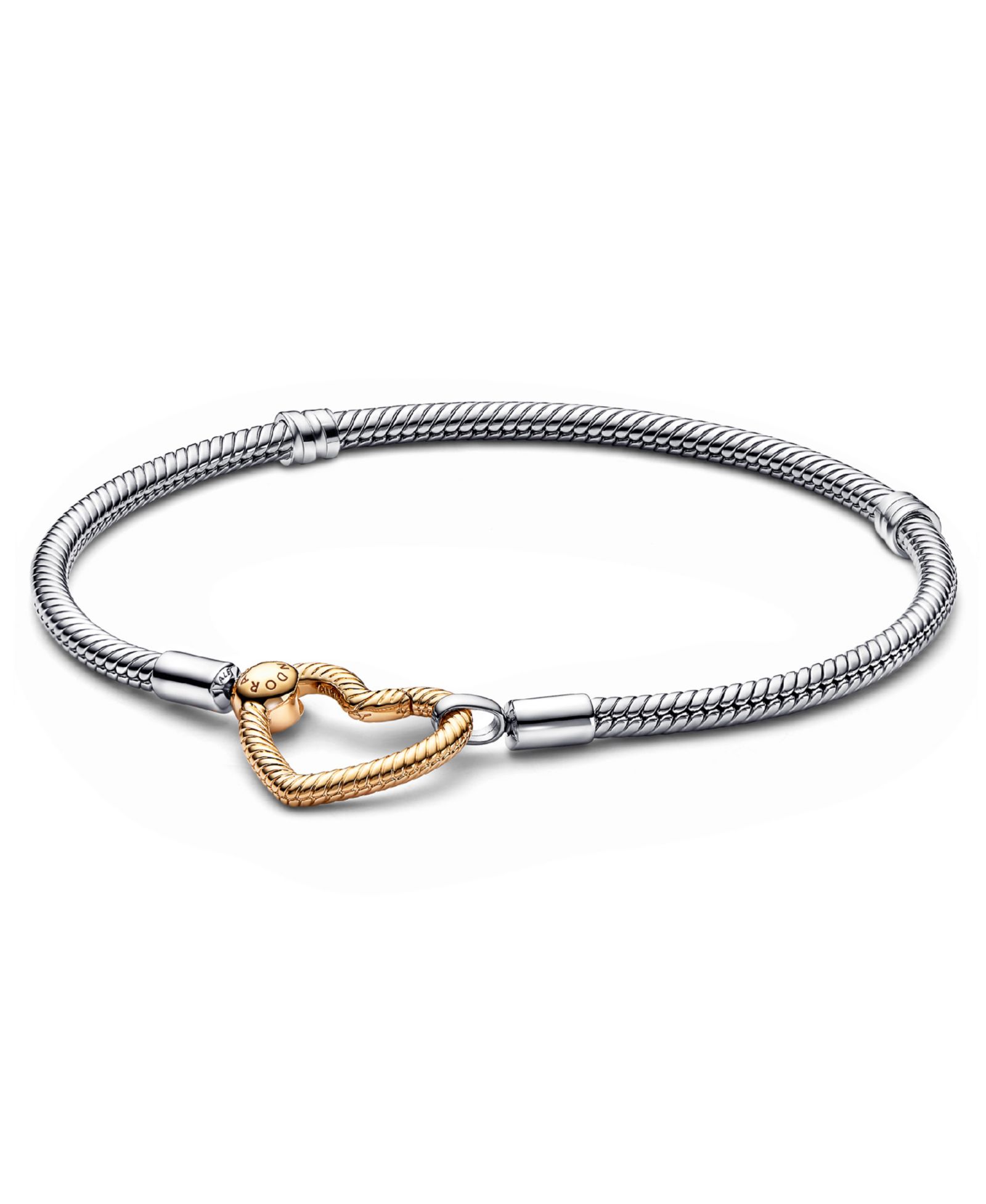 Браслет Pandora Moments Heart Closure Snake Chain