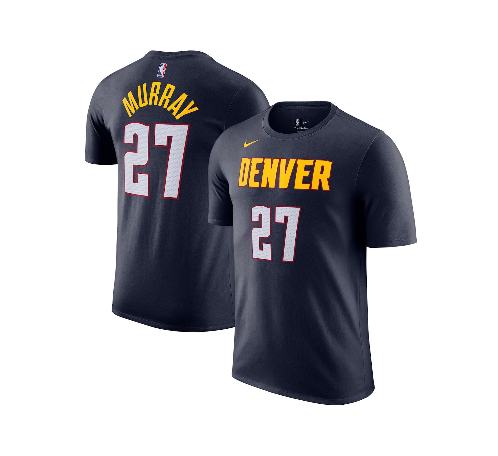 Nike Men's Jamal Murray Navy Denver Nuggets Icon Edition Name & Number T-Shirt